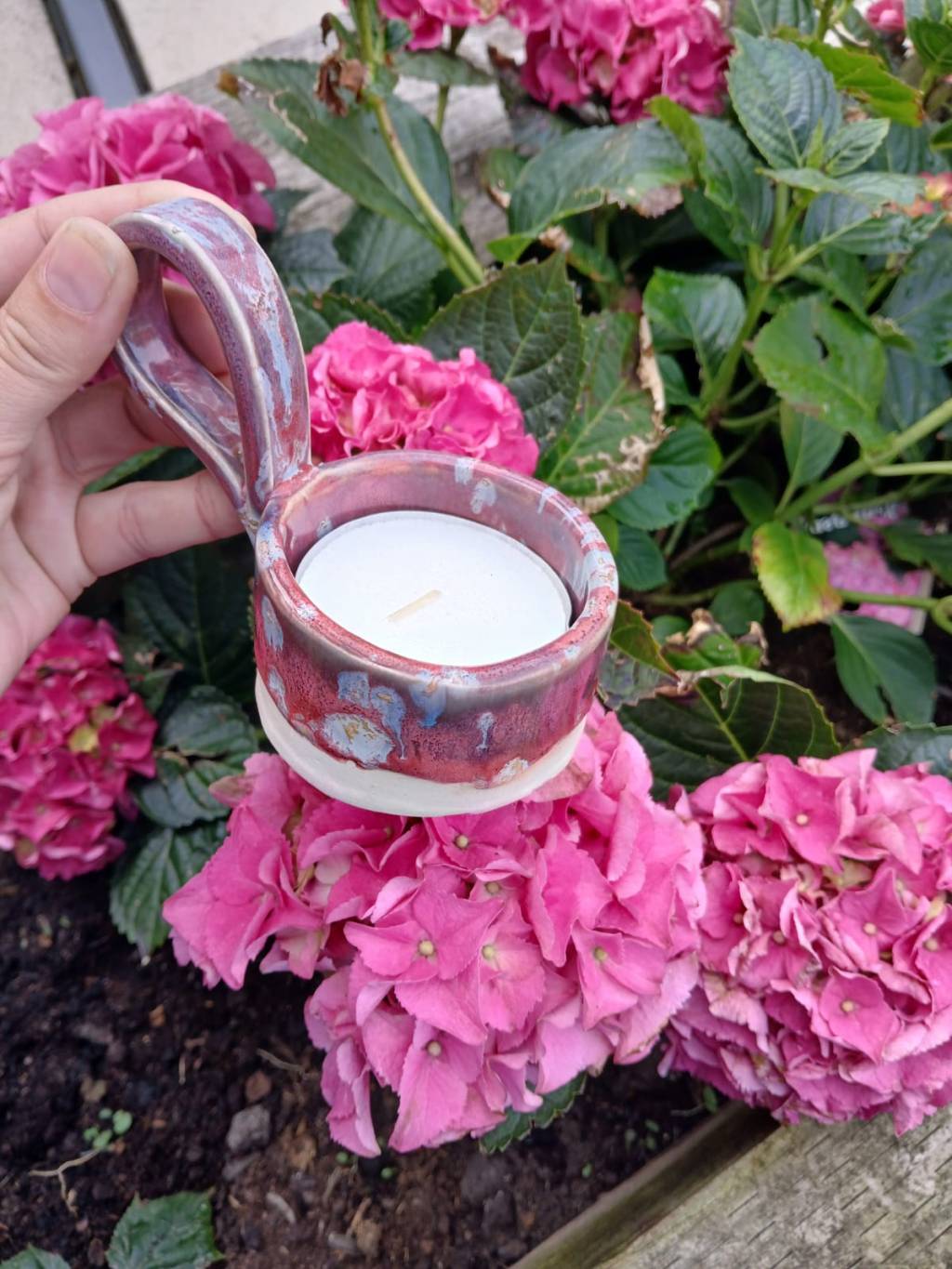 Pink Burst Candle&nbsp;Holder